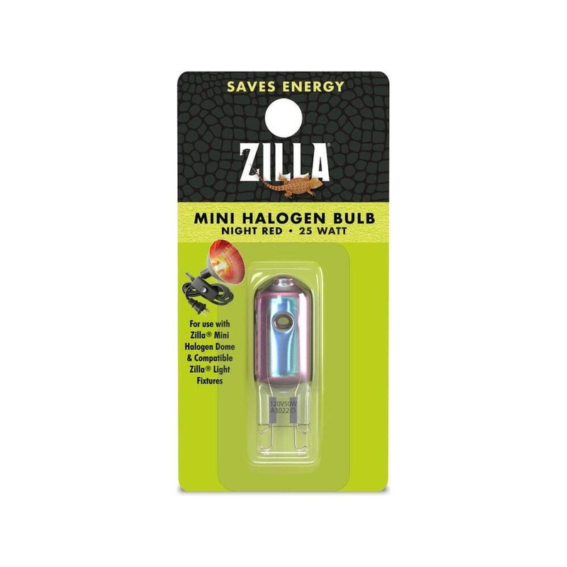 Zilla Mini Halogen Bulb Night Red, 1ea/25 W