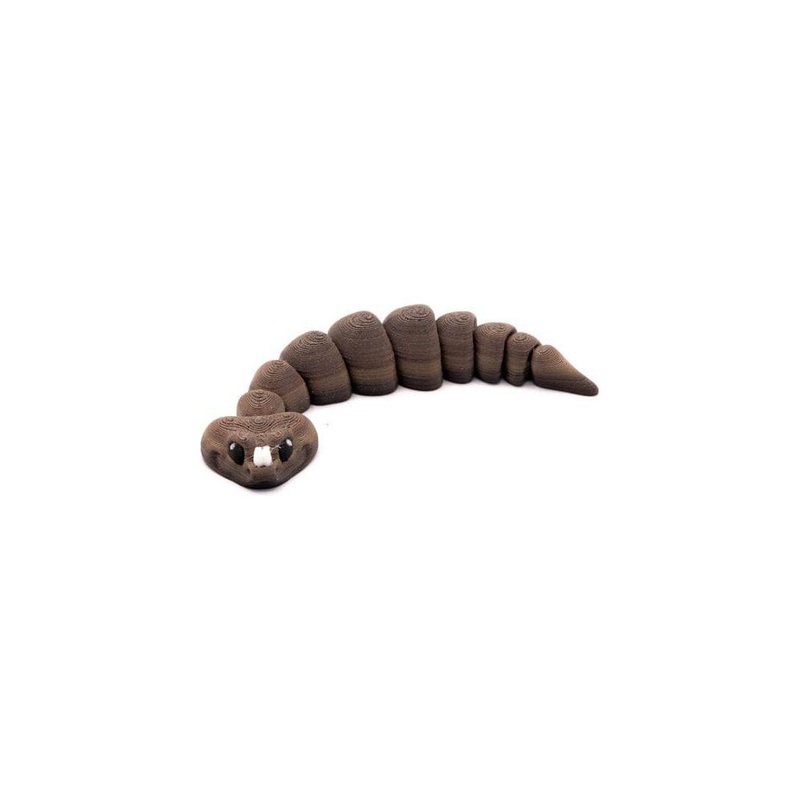 3D Printed Chibi Gaboon Viper – Mini 3D Printed Chibi Gaboon Viper – Mini