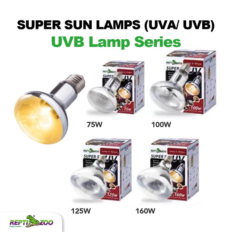 REPTIZOO Super Sun UVB/UVA Mercury Vapour Bulb 75W #P80075