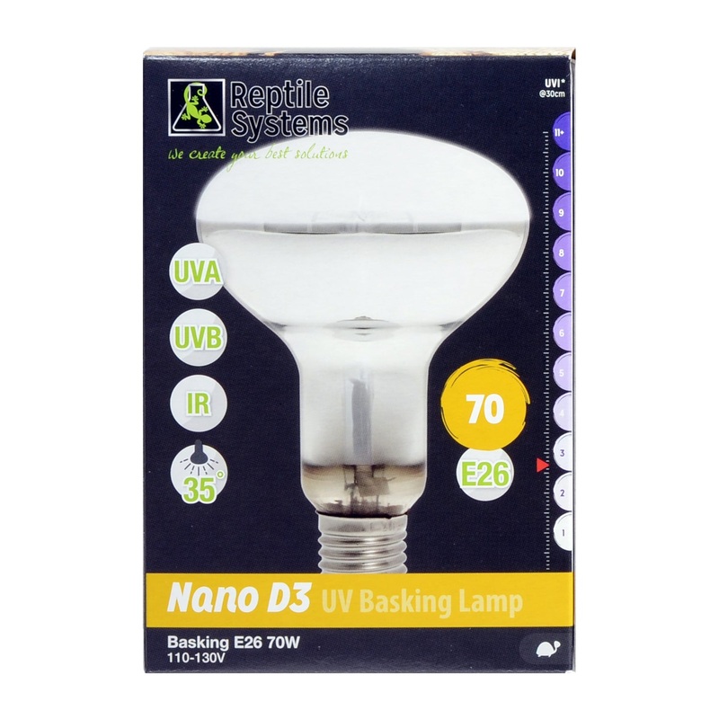 UVB Mercury Vapor Basking Heat Lamp – Reptile Systems 70 Watt