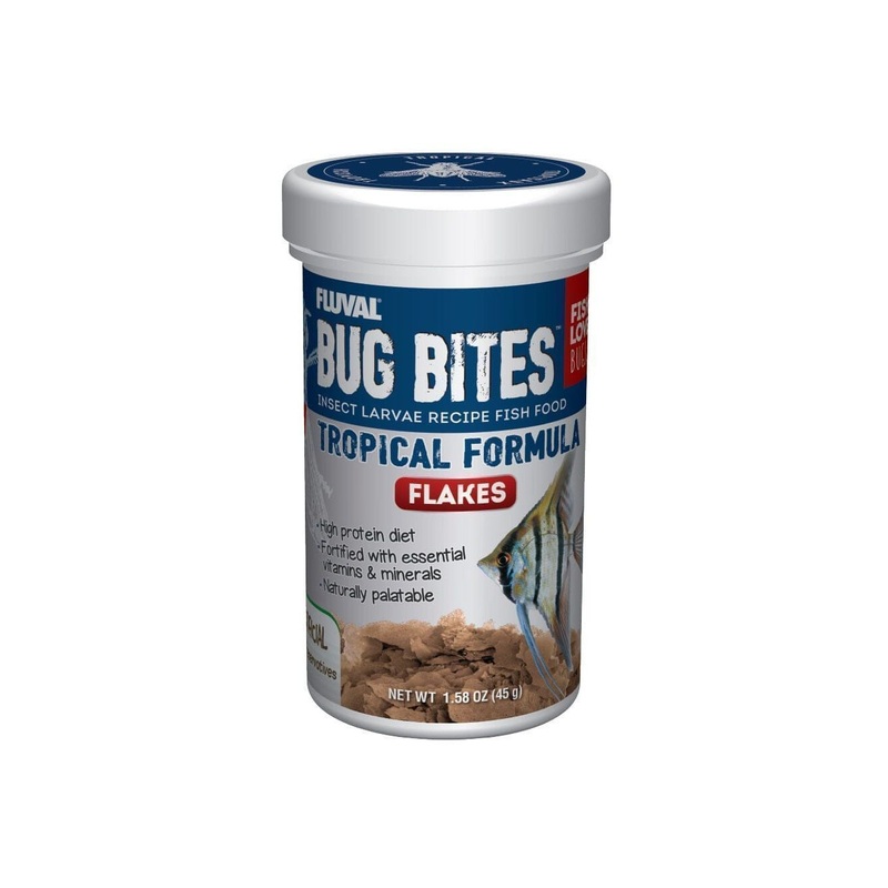 Fluval Bug Bites Tropical Flakes 1.58oz