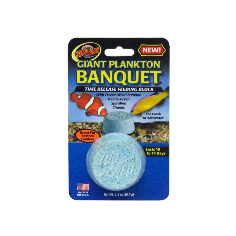Zoo Med Plankton Banquet Fish Feeding Block 1ea/1.4 oz, Giant