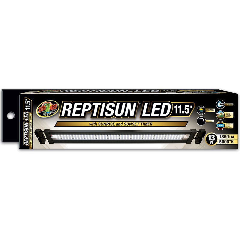 Zoo Med ReptiSun LED with Sunrise and Sunset Timer 11.5-20″