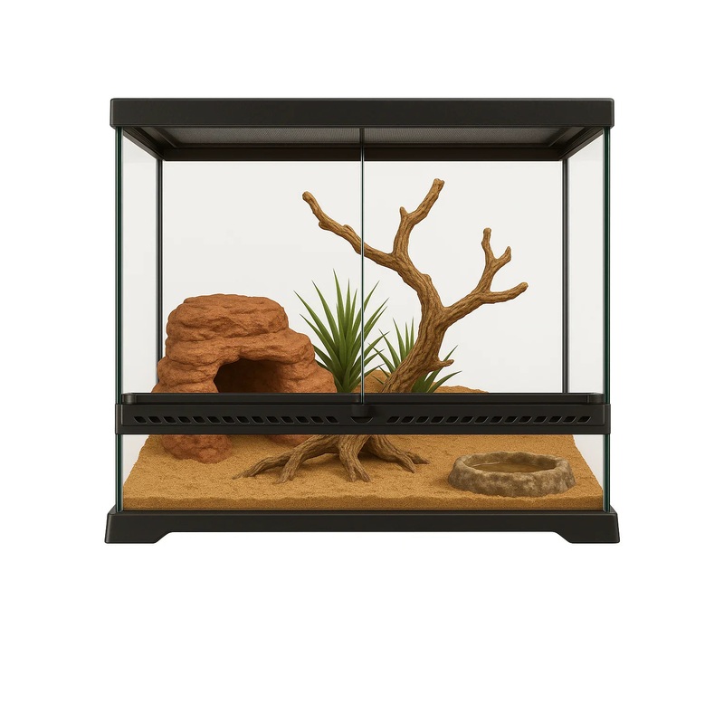 Deluxe Reptile Terrarium 30cm x 30cm x 30cm