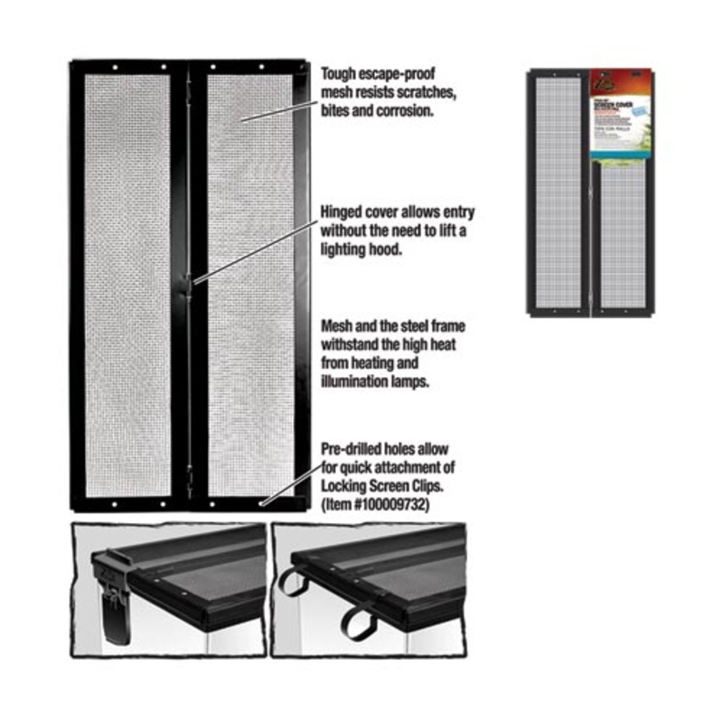 Zilla Hinged Screen Cover 10 gallon