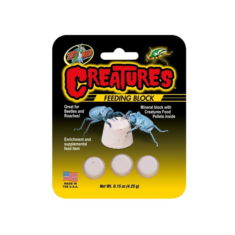 Zoo Med Creatures Feeding Block 1ea/0.15 oz, 3 pk
