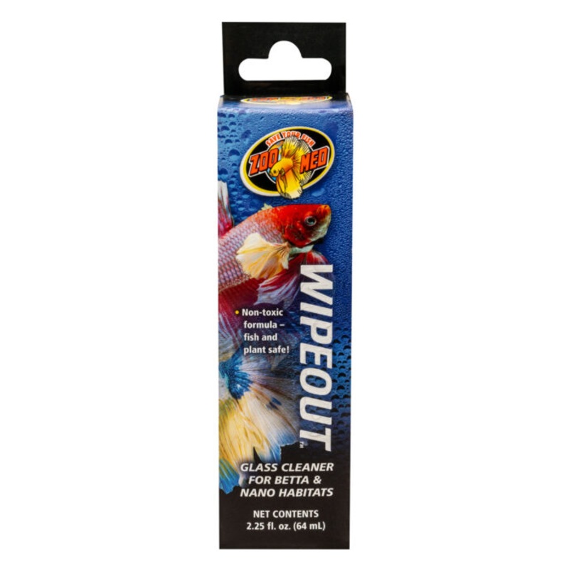 Zoo Med Wipeout Glass Cleaner for Betta & Nano Habitats