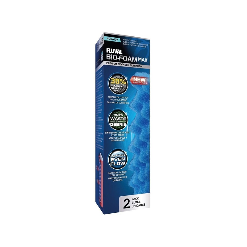 Fluval 406/407 Blue BioFoam MAX, 2pcs
