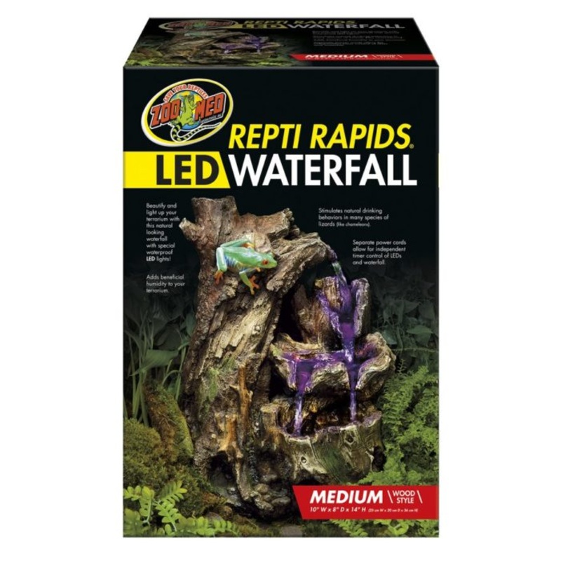 ZM Repti Rapids LED Wood Waterfall Medium