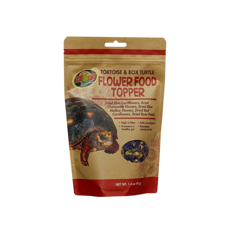 Zoo Med Tortoise & Box Turtle Flower Food Topper, 1.4oz