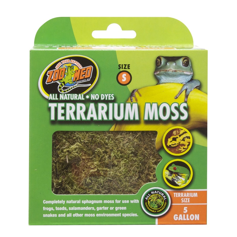 Zoo Med Terrarium Moss Small (80 Cubic Inches. 1.31 Liters) 5 Gallon