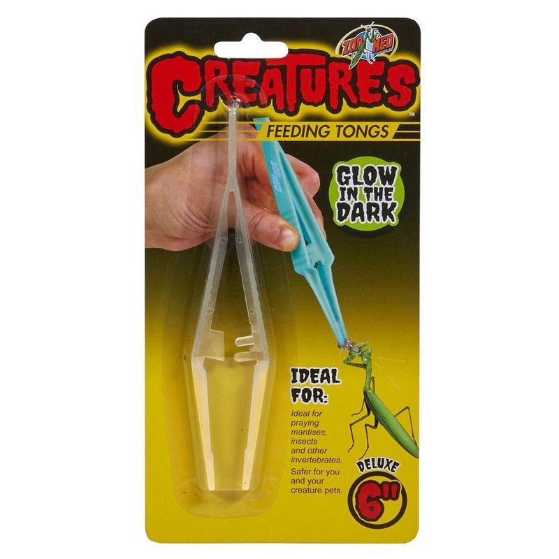 Zoo Med Creatures Feeding Tongs, Glow in the Dark