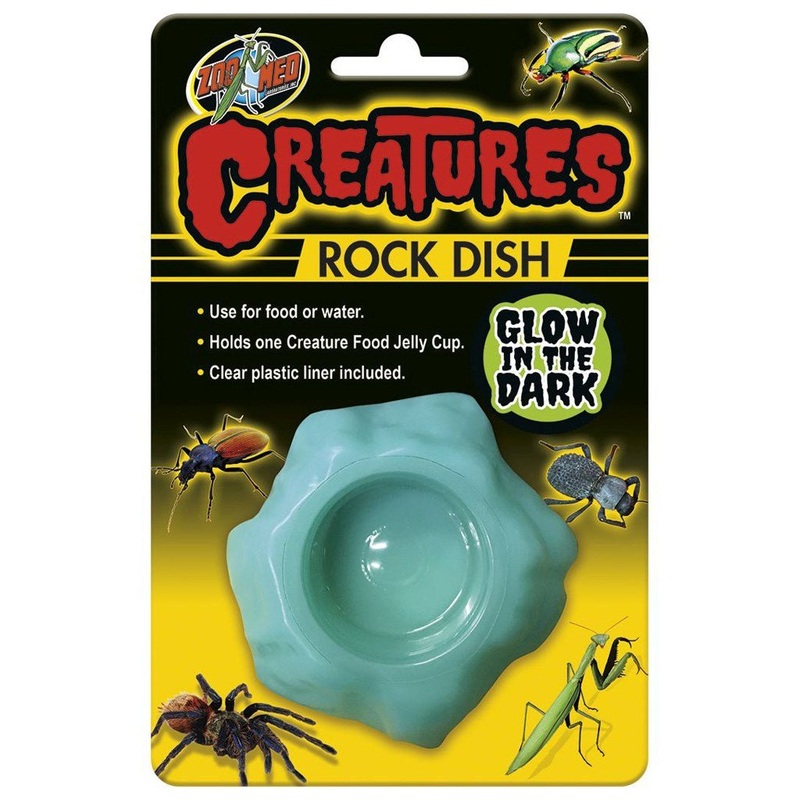 Zoo Med Creatures Rock Dish,  Glow in the Dark