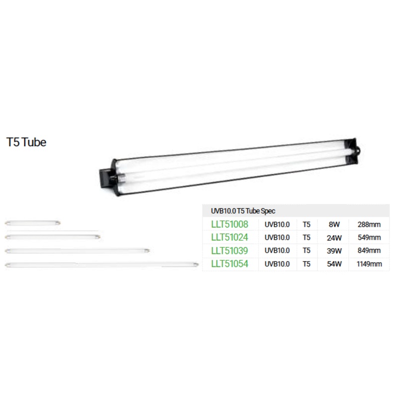 REPTIZOO: Pro T5 Lighting 10.0 T5 UVB Tube 8W (12 inch) – LLT51008