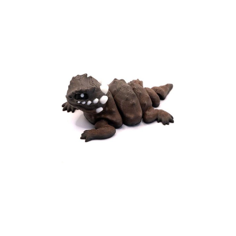 3D Printed Realistic TX Horned Lizard – Mini 3D Printed Realistic TX Horned Lizard – Mini