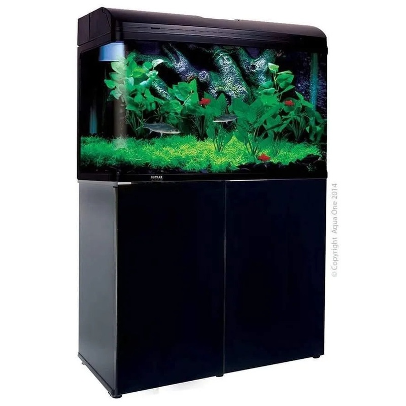 Aqua One AR 980 Black Aquarium With Cabinet