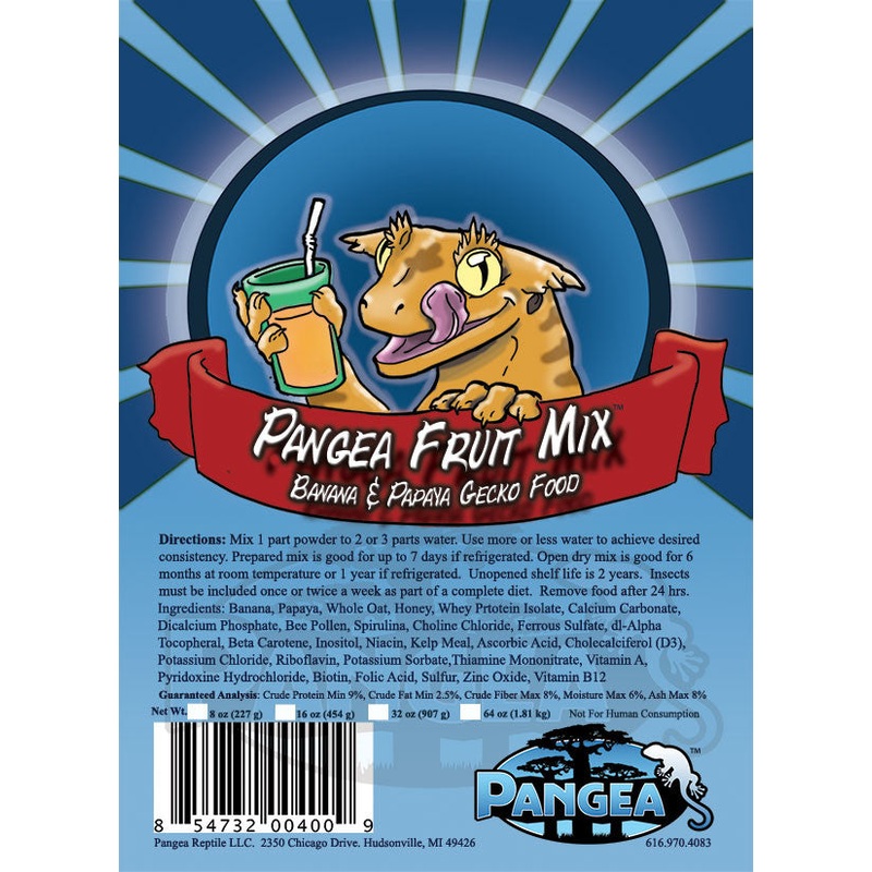 Pangea Fruit Mix  Gecko Treat Complete Gecko Diet   – BLUE 2 oz