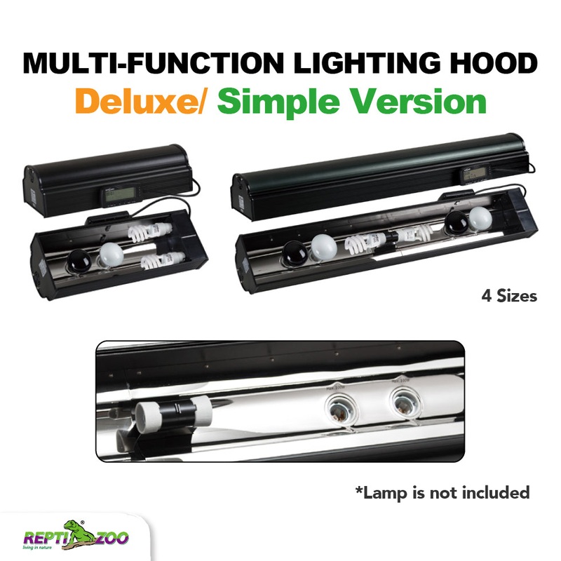 REPTIZOO Multi-Functional Lighting Hood LT Series 450 x 184 x 136mm(H) #45 Series Simple Version