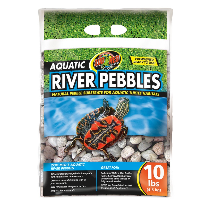 Zoo Med Aquatic River Pebbles 10 lb