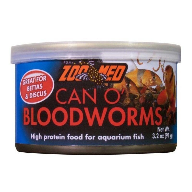Zoo Med Can O’ Bloodworms Freeze-Dried Fish Food 1ea/3.2 oz