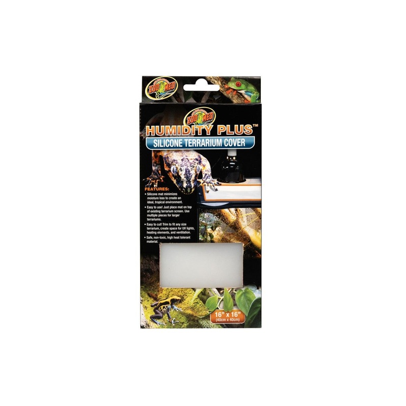 Zoo Med Humidity Plus Silicone Terrarium Cover 1ea/16In X 16 in