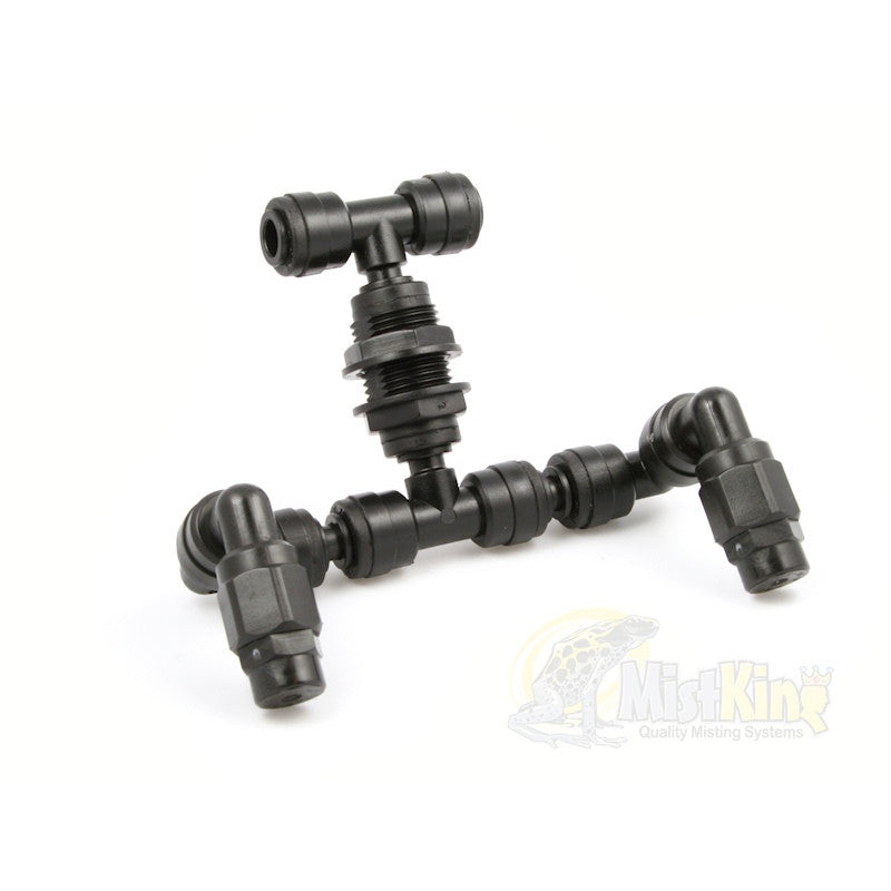 Mist King Value 1/4″ Double Tee Misting Nozzles -PINK