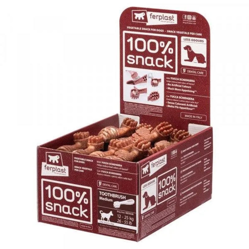 100% Snack Dog Sticks Toothbrush Medium (55) Immune System