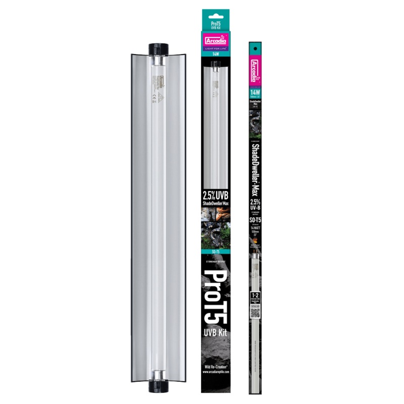 Arcadia ShadeDweller-Max T5 UVB Lighting Kit – 2.5% UVB