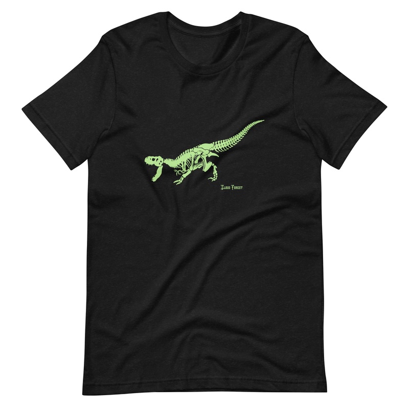 Halloween T-Rex Skeleton Unisex t-shirt XS