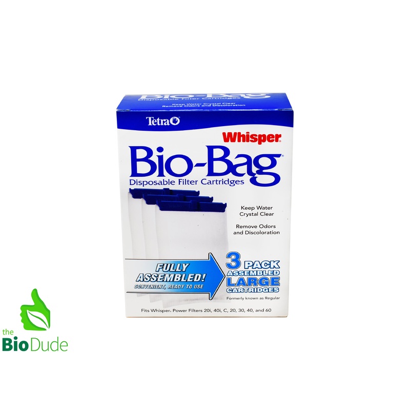 Tetra Whisper Bio-Bag Cartridge Large 3 pack FOR 20i