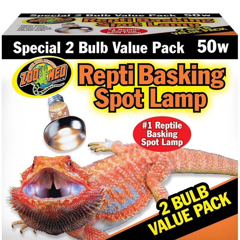 Zoo Med Basking Spot Bulb 2 BULB VALUE PACK! 50 WATT 2 PACK