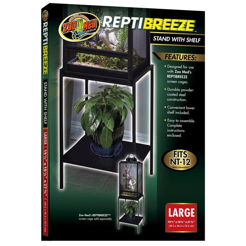 Zoo Med Reptibreeze Stand with Shelf, Large