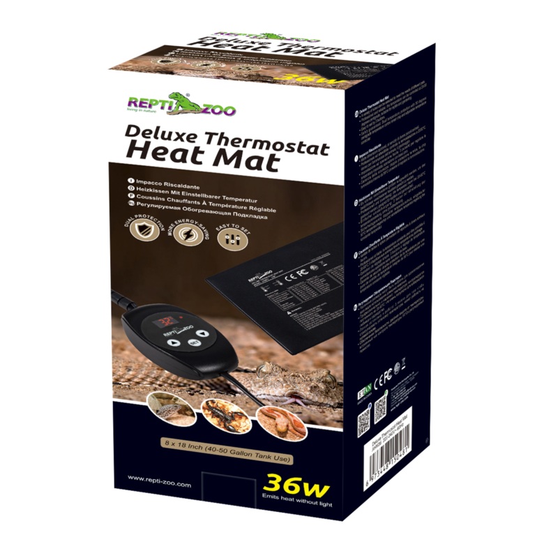 REPTIZOO – Thermostat-Heat Mat 36W (AHM36) 8×18 inch