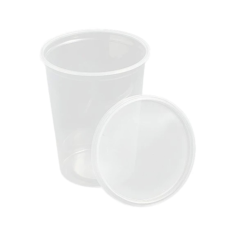 32 oz Deli Cup With Lid-Not Punched Single