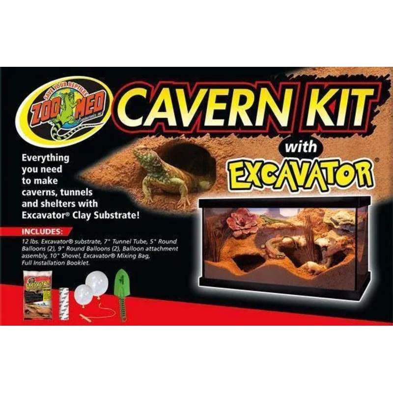 Zoo Med Cavern Kit with Excavator