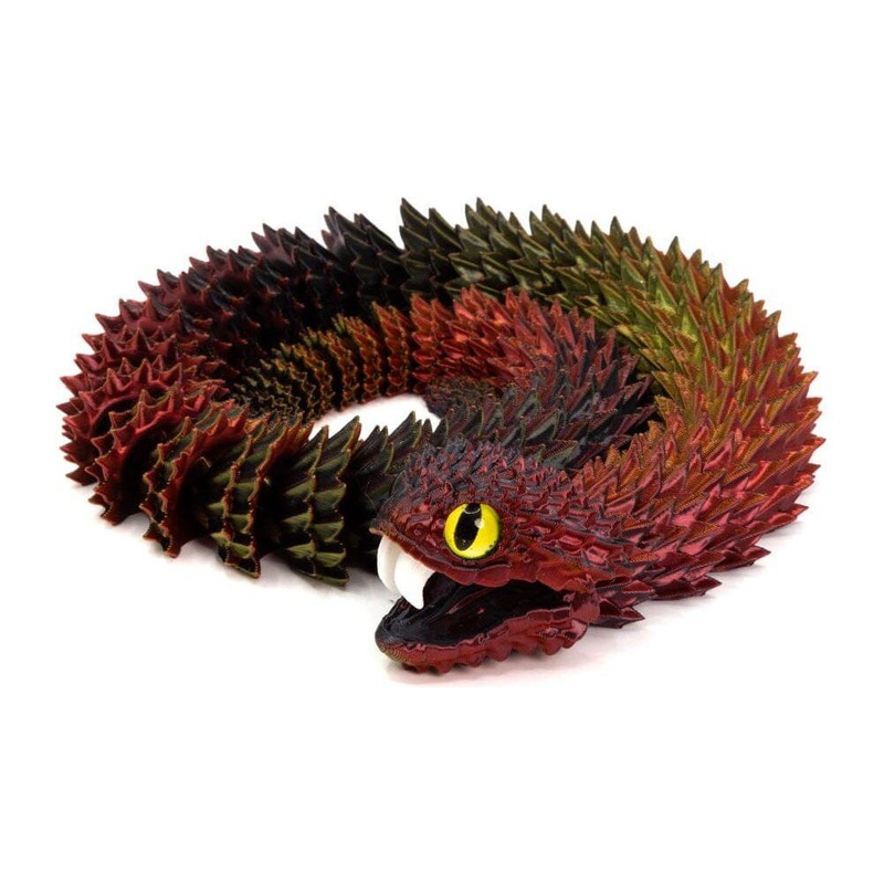 3D Printed Multi-Color Bush Viper – Large 3D Printed Multi-Color Bush Viper – Large