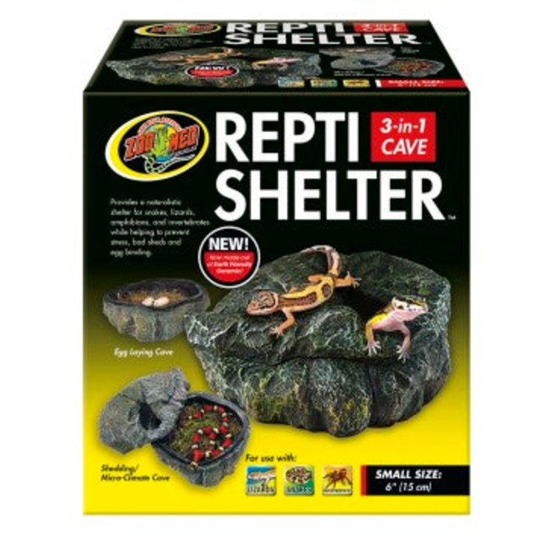 Zoo Med Repti Shelter 3 in 1 Cave small 6″