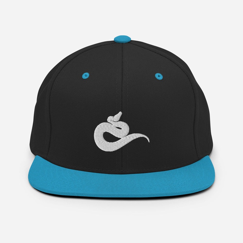Python Snapback Hat Maroon