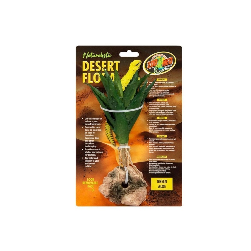 Zoo Med Desert Flora Plant Green Aloe, 1ea/One Size
