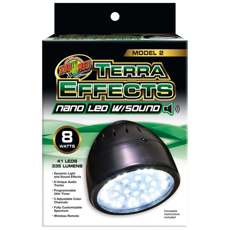 Zoo Med Terra Effects Nano Led Light With Sound
