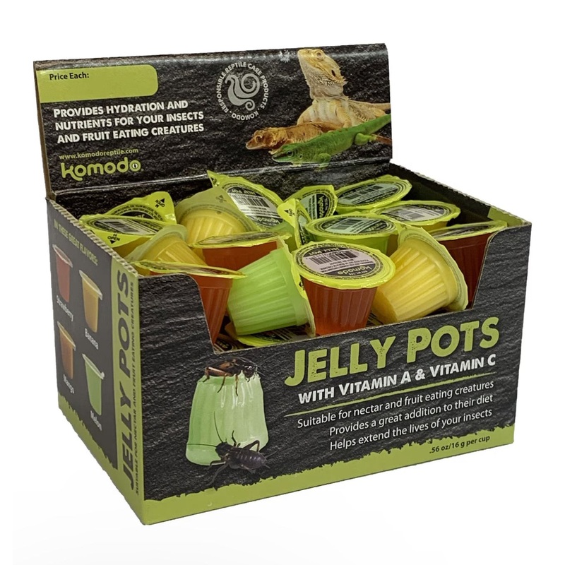 Komodo Jelly Pots Fruit Mix 16g Single Cups Strawberry