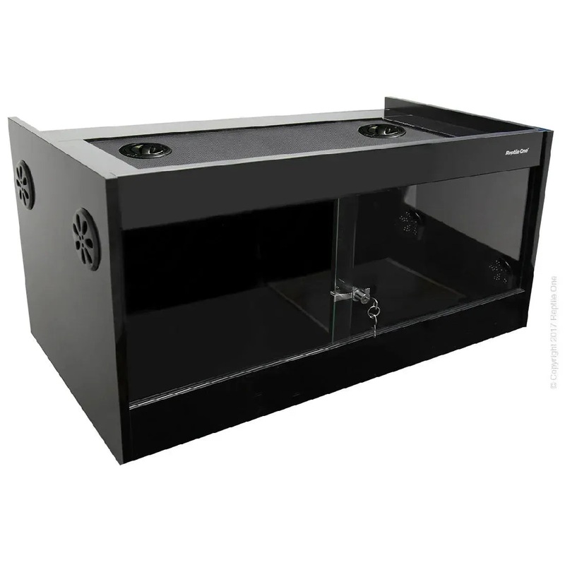 Reptile One S2M Vivarium Reptile Enclosure 120X60X60cm Black