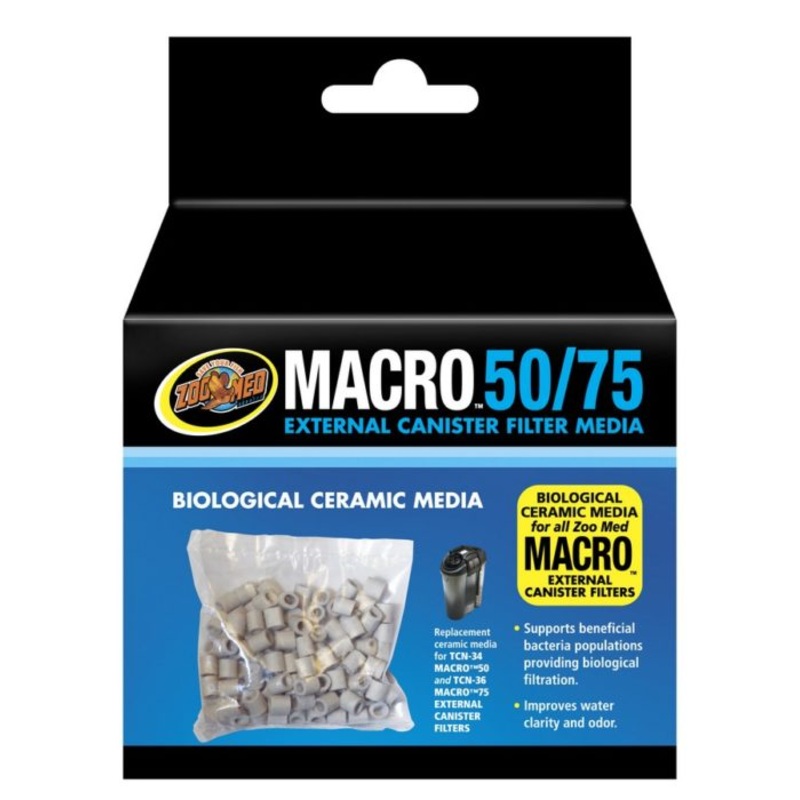 Zoo Med Macro 50/75 External Canister Filter Media Biological Ceramic Media