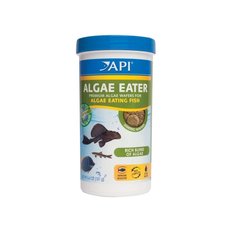 API Algae Eater Premium Sinking Wafer Fish Food, 6.4 oz