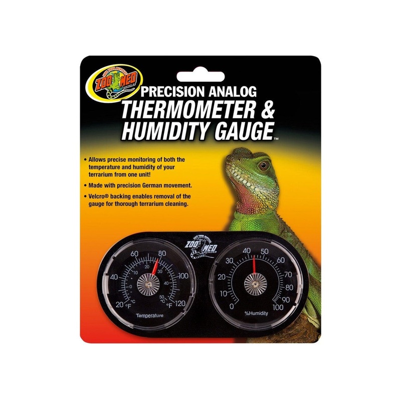 Zoo Med Precision Analog Thermometer & Humidity Gauge
