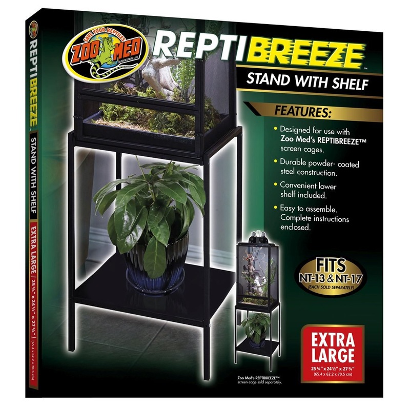 Zoo Med Reptibreeze Stand with Shelf, Extra Large