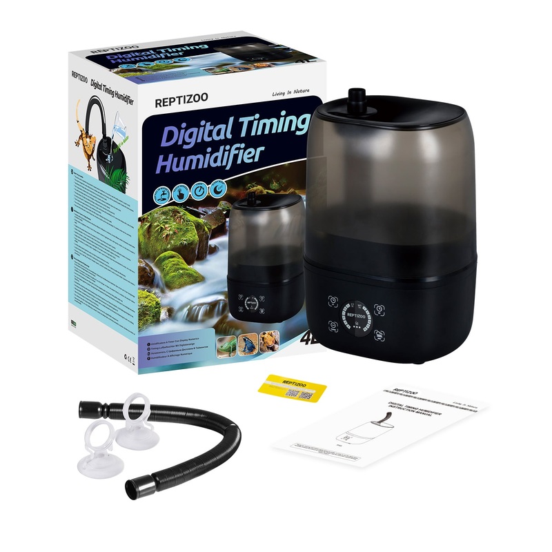 4L Reptile Fogger Mister for Reptile Terrariums Humidifier Digital Tank Timing Terrarium Humidifier Smart Touch Screen Mister TF03 7.8 x 6.4 x 11 inches