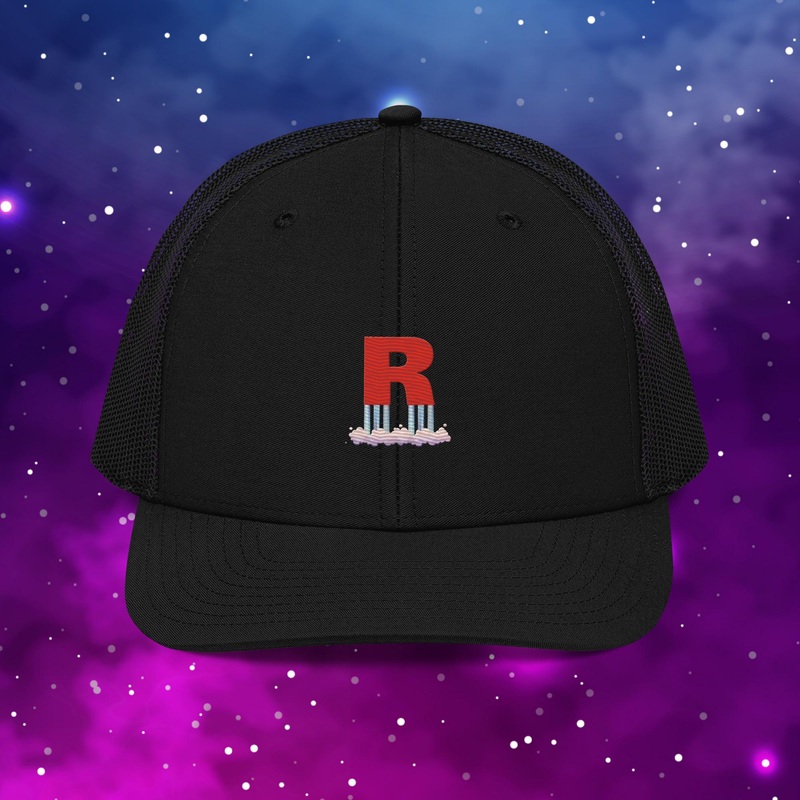 Rocket Team Trucker Cap Black / Charcoal