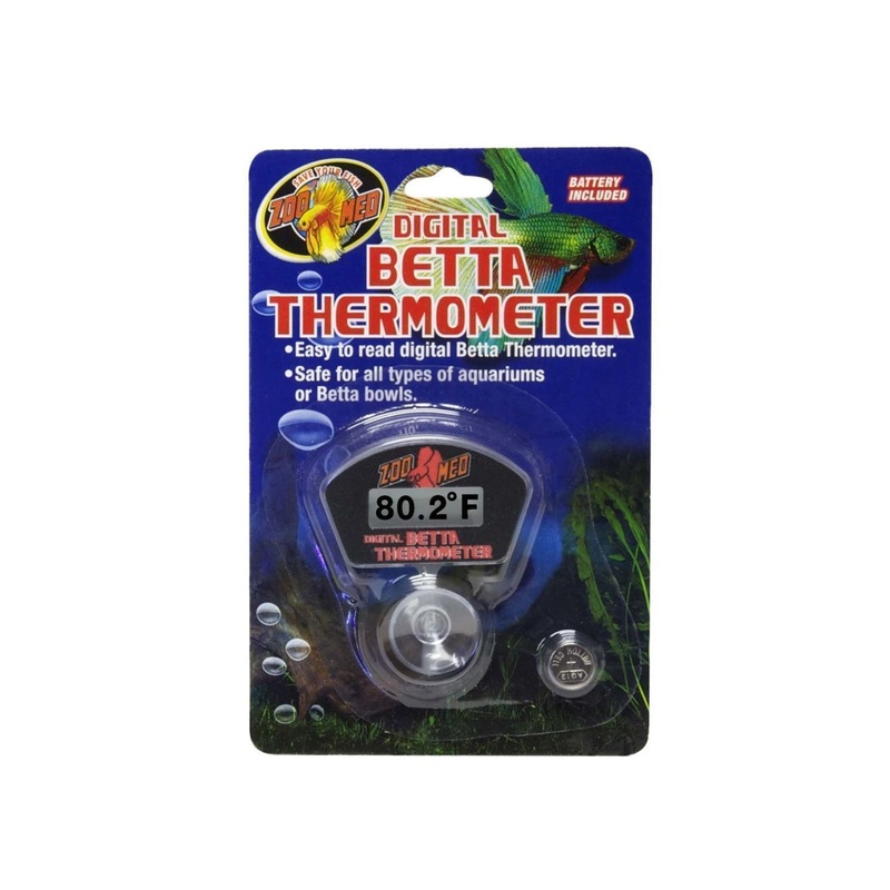 Zoo Med Digital Betta Aquarium Thermometer Black, 1ea