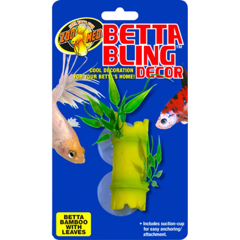 Zoo Med Betta Bling Decor  Bamboo with Leaves